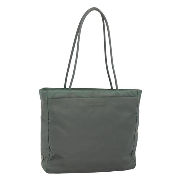 PRADA Tote Bag Nylon Gray Silver - Picture 1 of 12